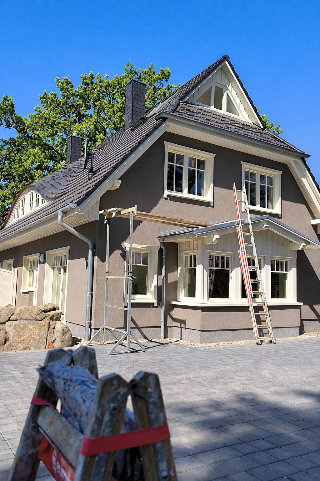 Fassade wird neu gestrichen